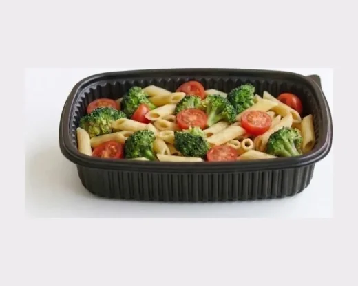 Barquette micro-ondes noire Cookipack 1250 ml