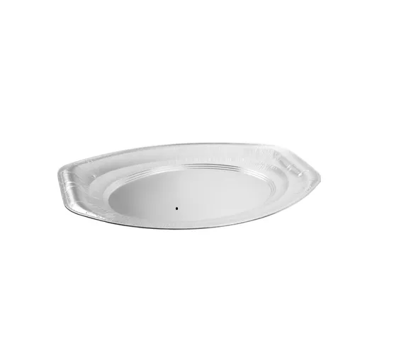 [50.0060] Plat de service ovale en aluminium, 33 cm, Carton de 100 pièces