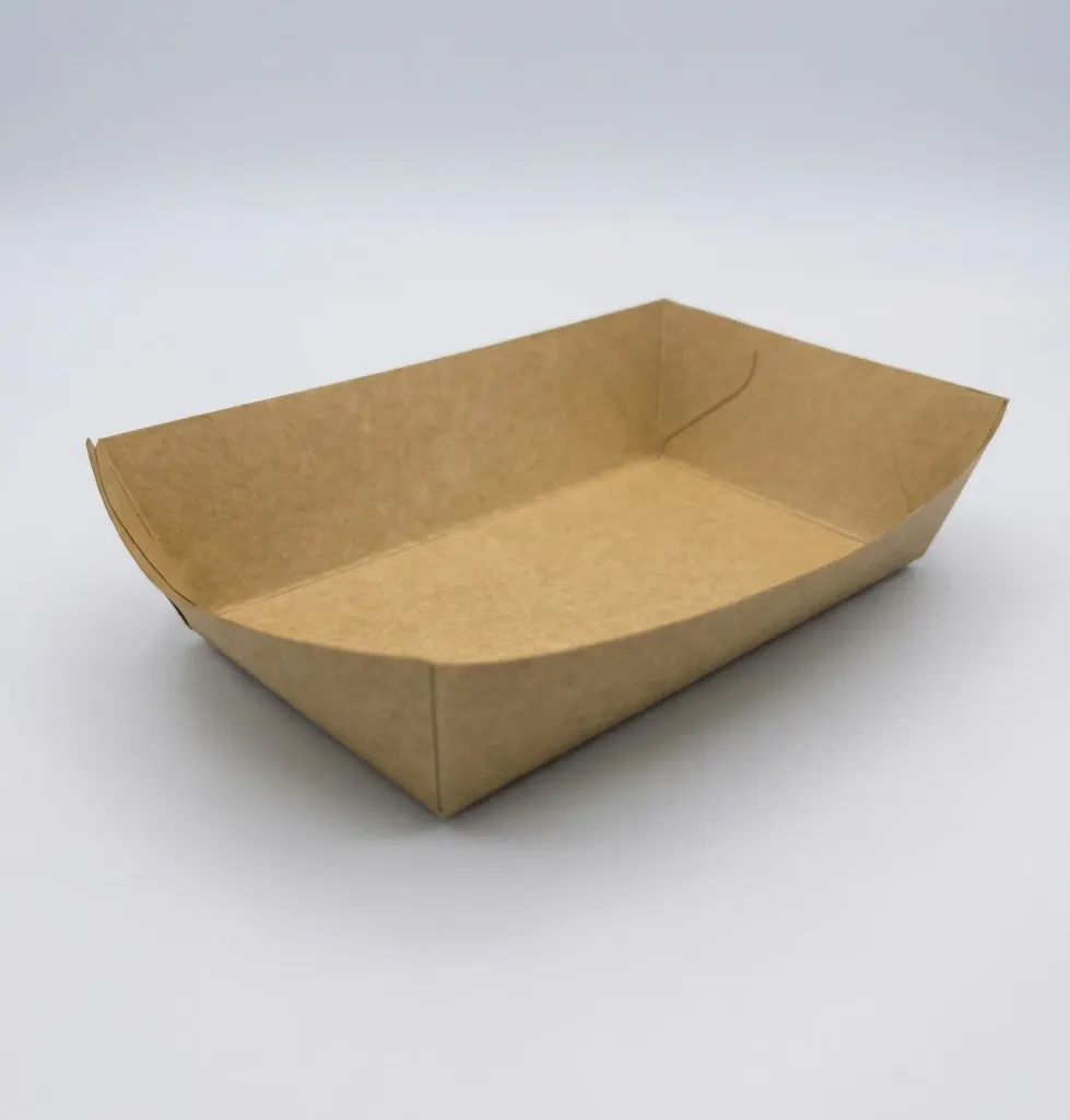 [50.0032] Barquette Kraft A9 - 12x7x3,5 cm (Carton de 500 pcs)