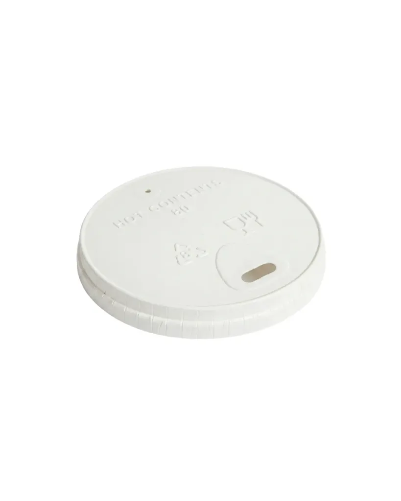 [30.0004] Couvercle Carton pour Gobelet Café - Ø 8 cm (Paquet de 50 pcs)