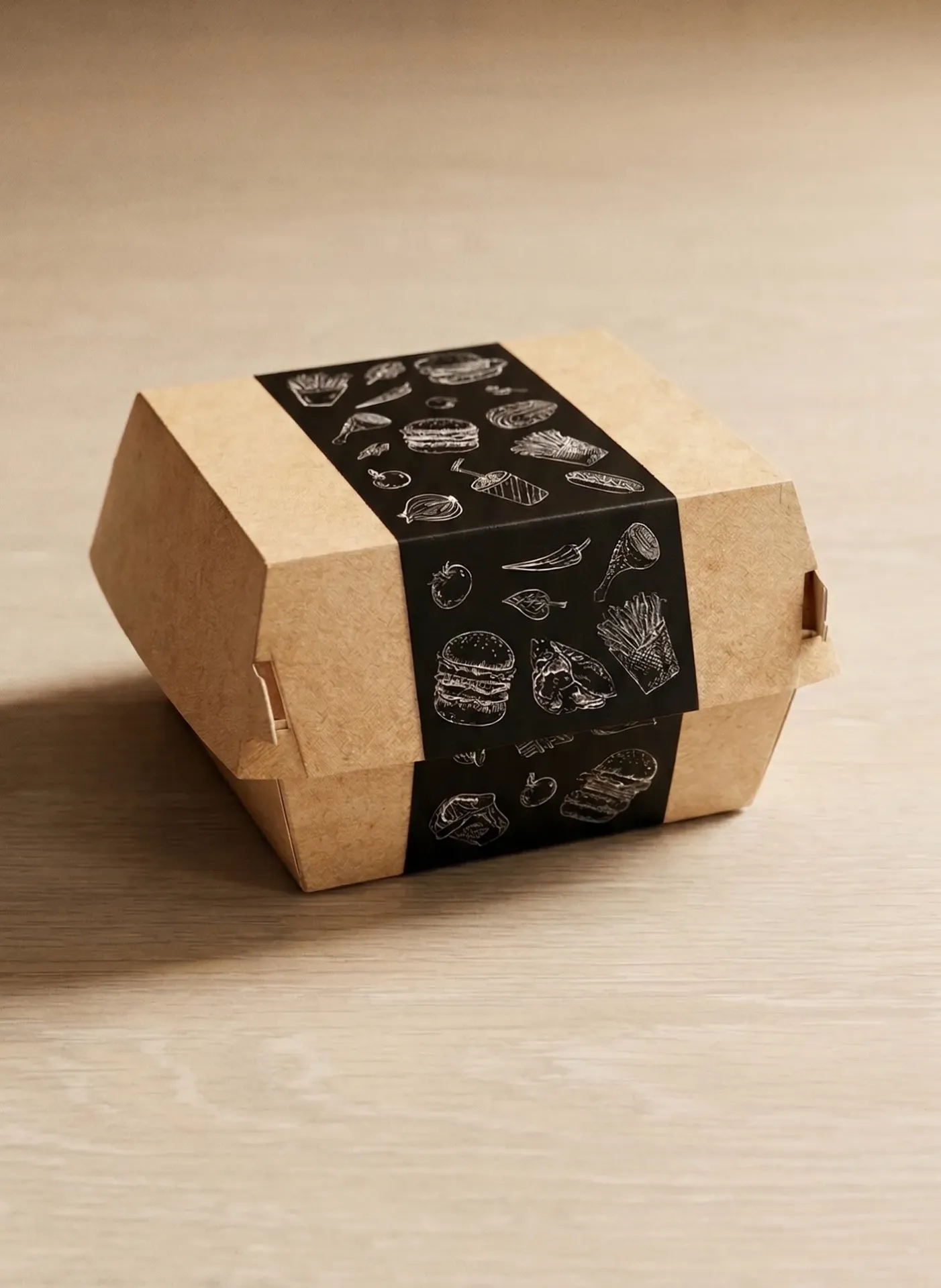 [50.0004] Boîte Hamburger Small - 9,4x9,4 cm (Carton de 500 pcs)