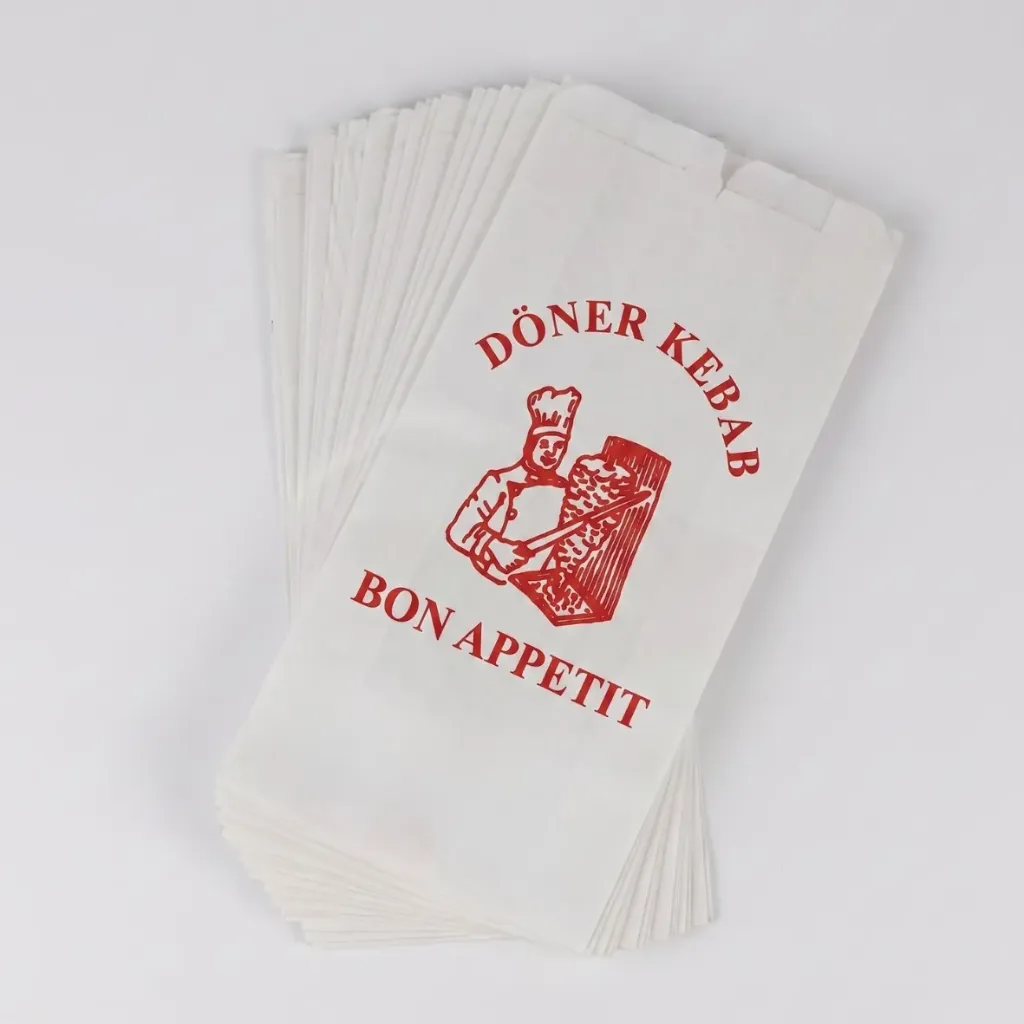[60.0008] Sacs à Pain Blancs "Bon Appétit" - 17+4,5x28 cm (Paquet de 1000 pcs)