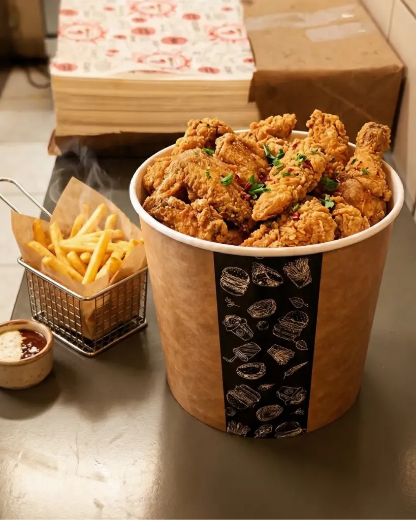 [40.0010] Seau en Carton avec Couvercle - 1750 ml (Carton de 300 sets)