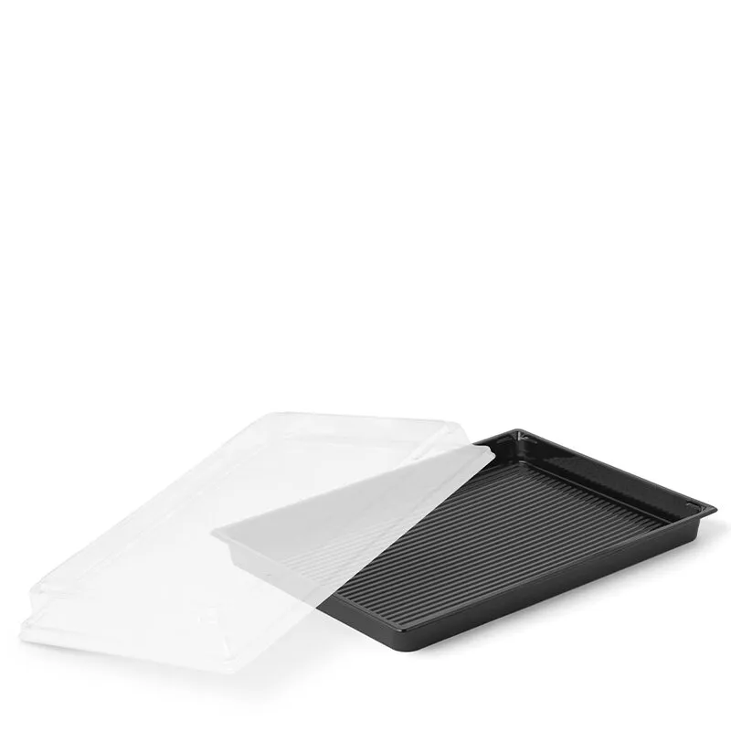 [50.0057] Plateau à Sushi avec Couvercle No:18 - 25,5x18,5 cm (Carton de 200 sets)