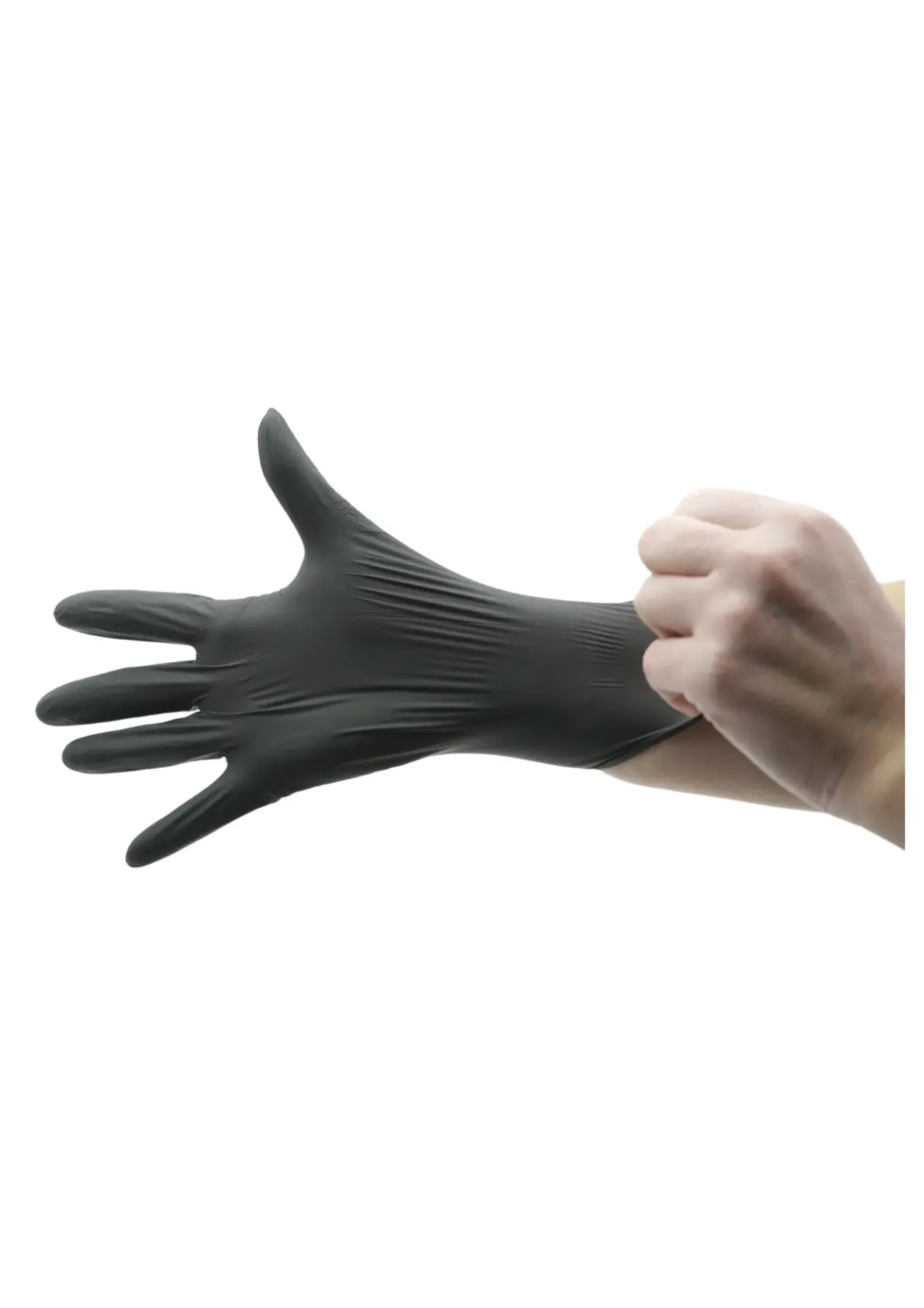 [10.0001] Gants Nitrile Noir - Taille M (Boîte de 100 pcs)