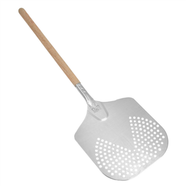 [30.0040] Pelle Pizza Perforée Aluminium - 30x35 cm (1 pc)