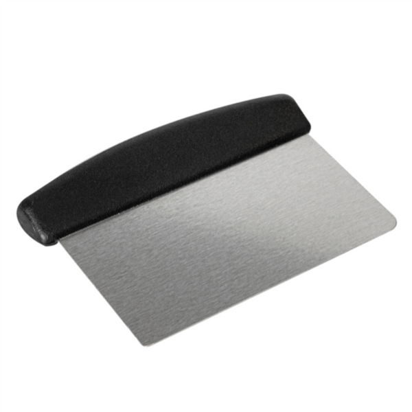 [30.0050] Spatule Grattoir Pâte à Pizza INOX - 11x15 cm (1 pc)