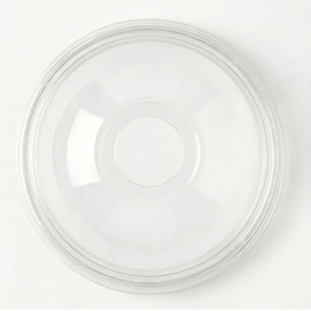 [30.0030] Couvercle Dôme PET Avec Trou - Ø 95 mm Transparent (Carton de 50 pcs)