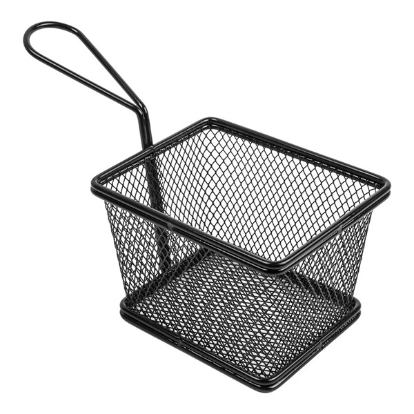 Mini Friteuse Artinox 2 Portions Inox - 12,5x10x7,5 cm Noir (Paquet de 6 pcs)