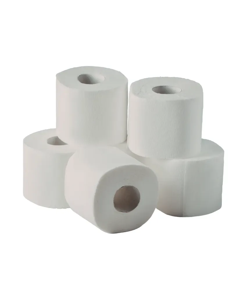 Papier Toilette 3 Plis - Blanc (Fardeau de 64 Rouleaux)