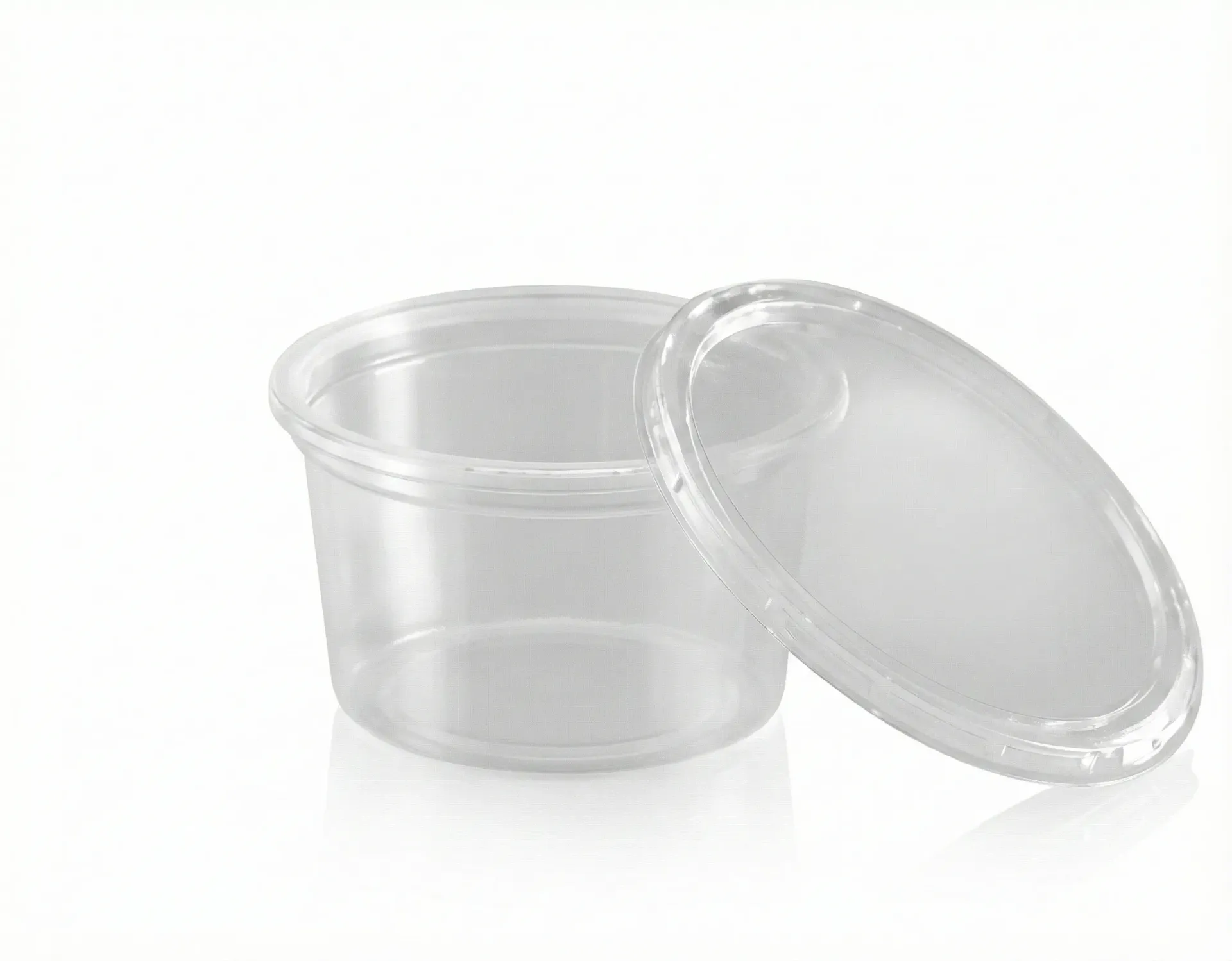 [40.0033] Pot à Sauce PP Transparent avec Couvercle - 30 ml (Carton de 500 pcs)