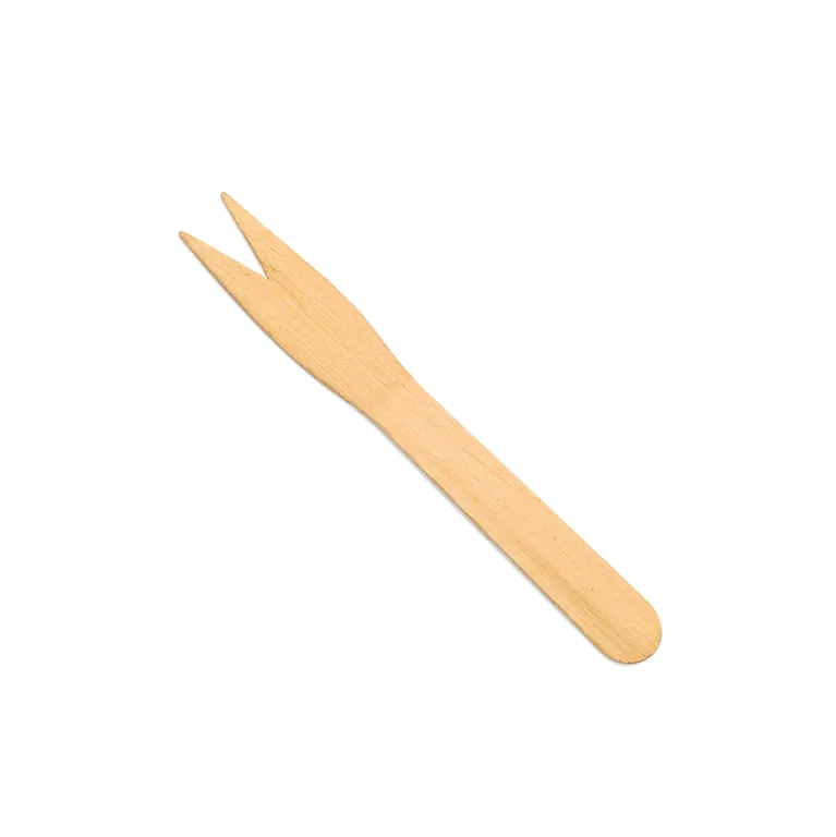 [30.0044] Fourchettes à Frites en Bois - 8,5 cm (Carton de 10.000 pcs)