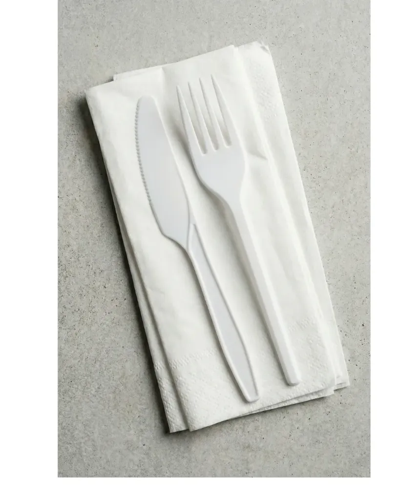 Kit Couverts Plastique Réutilisable 3-en-1 (Carton de 250 sets)