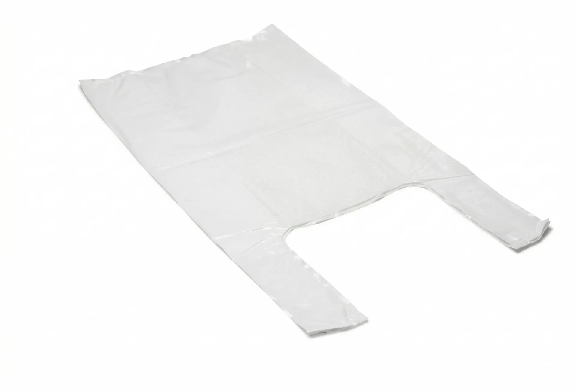 Sacs Bretelles HDPE Blanc - 30+20x60 cm