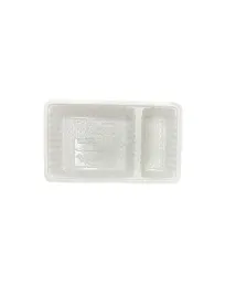 Barquette Plastique A23 (A7+1) 2 Compartiments - 16,6x8,9x3,3 cm